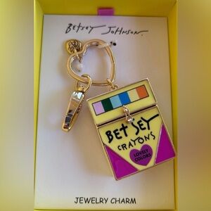 Betsey Johnson Multicolor Crayon Key/Bag Charm